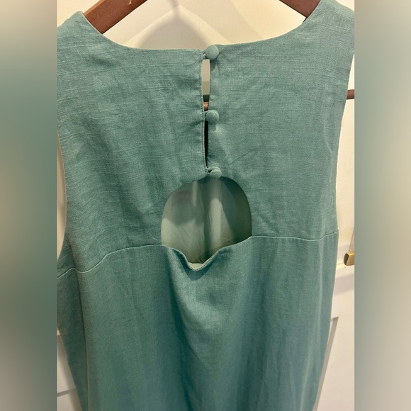 RW&Co linen blend shift dress. Size Med. Sea Green. NWT - Picture 2 of 7